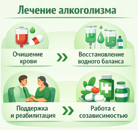 лечение алкоголизма в Слободском этапы